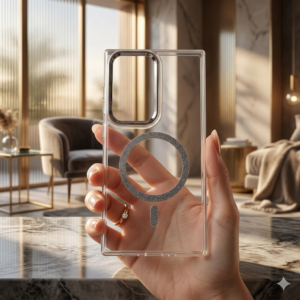 قاب مگسیف شفاف اورجینال برای گوشی سامسونگ s24ultra
