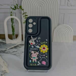 قاب عروسکی سولید دخترانه زنگ طوسی برای گوشی سامسونگ s23fe