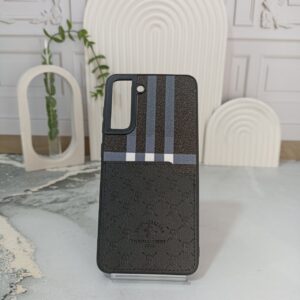 قاب چرمی جاکارتی دار رنگ مشکی برای گوشی سامسونگs21fe