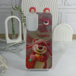 قابimdرزین گوش دار عروسکی طرح خرسی برای گوشی سامسونگ a05s
