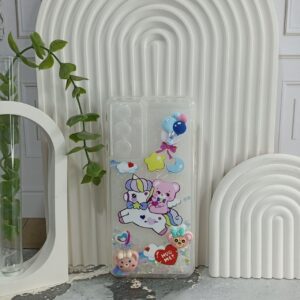 قاب آکواریومی عروسکی طرح اسب تک شاخ برای گوشی سامسونگ A54